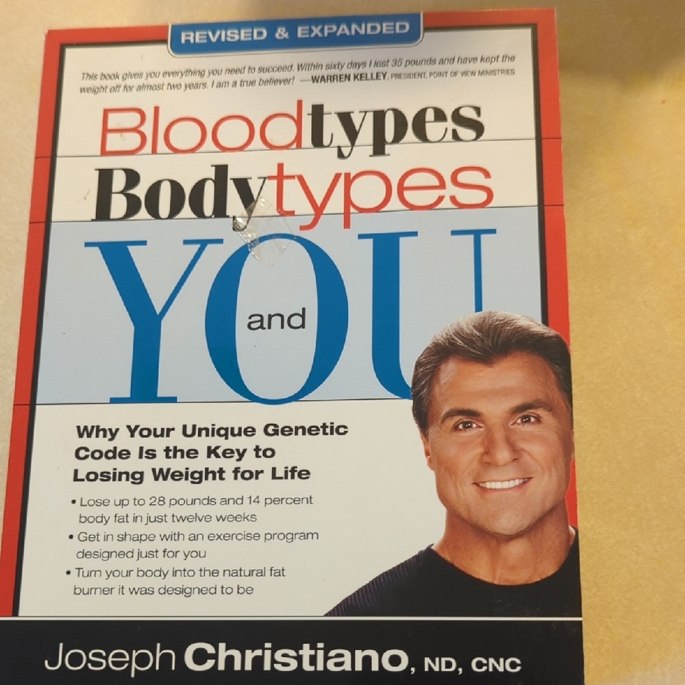 Blood Types Body Types and You Book